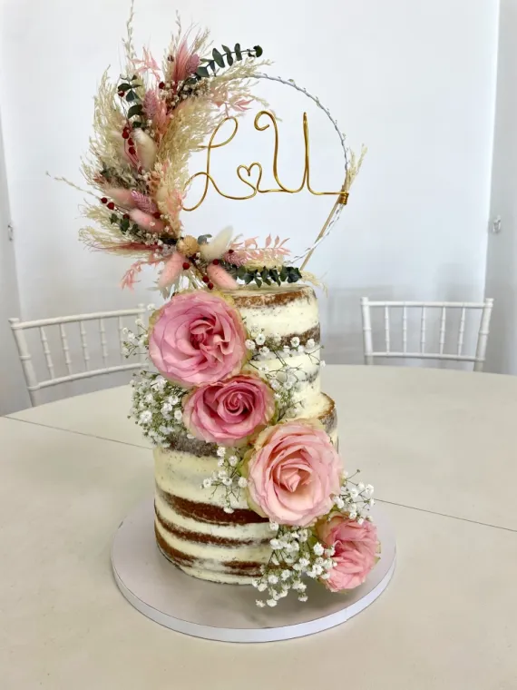 Gâteau de mariage sur mesure, Origines Pâtisserie, Saint-Paul